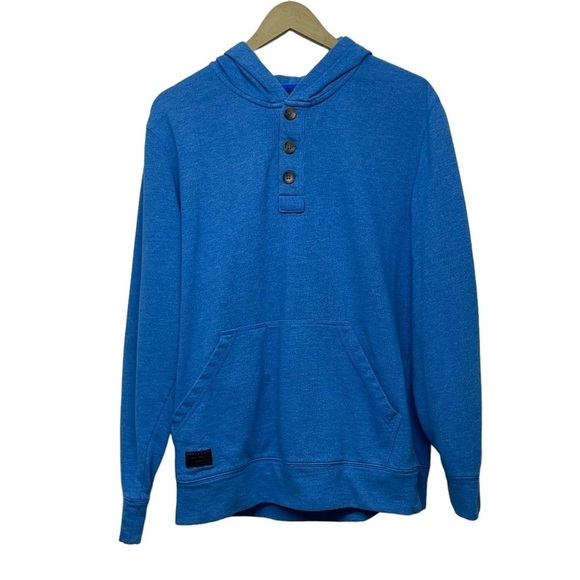 Oakley Other - Oakley Mens Blue 1/4 Button Hoodie Size Large